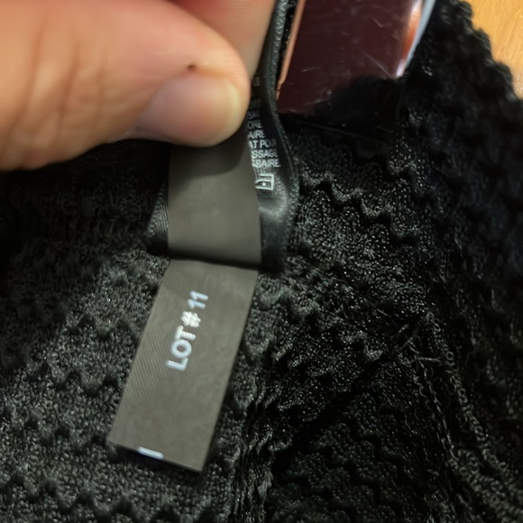 Express Women SP Black Texture Flounce Skirt - Picture 7 of 7